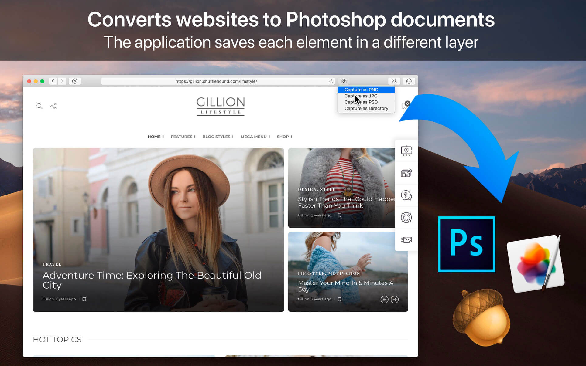 WebToLayers 1.4.0 - 网页转换Photoshop文档 WebToLayers 1.4.0 - 网页转换Photoshop文档