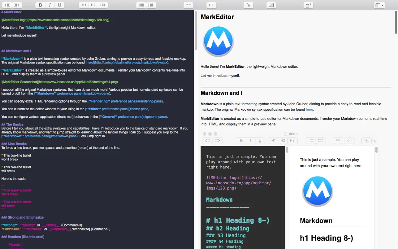 MarkEditor 1.12 - 轻量级Markdown编辑器