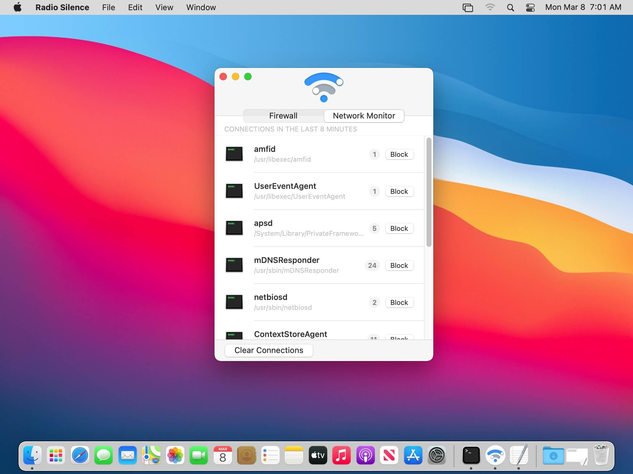 Radio Silence 3.2 - 网络监视器和防火墙