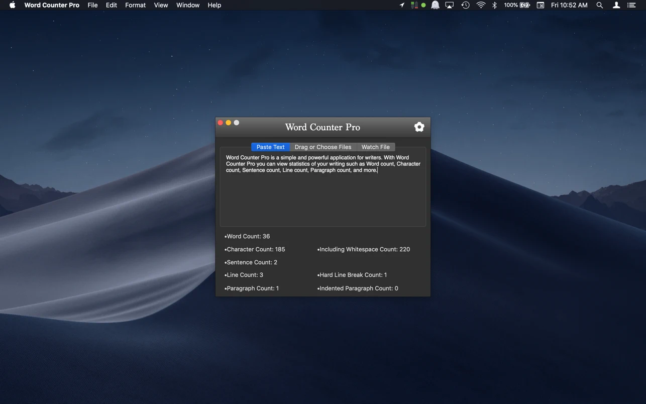 Word Counter 1.6.5 - 统计写作信息