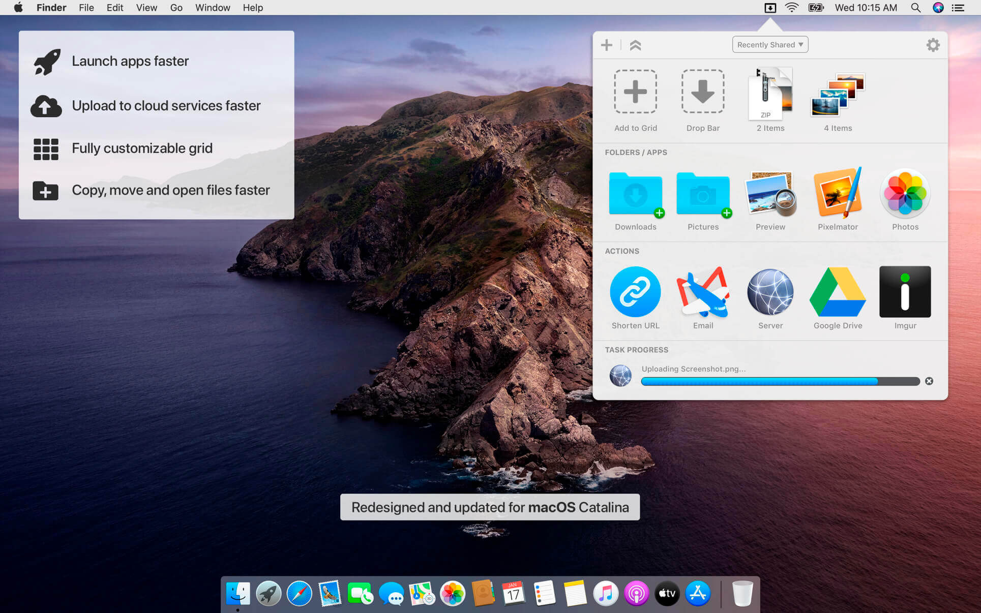 Dropzone 4 Pro 4.80.7 -      共享文件拖拽工具
